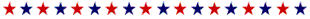 Red and blue stars
